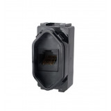 Módulo RJ45 (Internet) - Novara Preto Brilhante